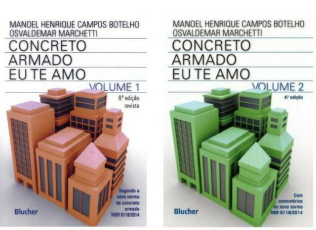 Livros de Engenharia, Concreto Armado Eu Te Amo, Volumes 1 e