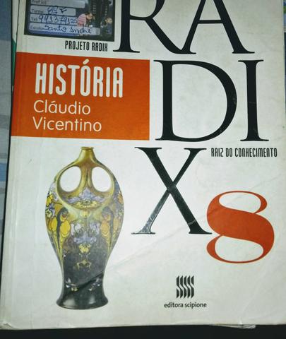 Vendo livro história(Cláudio Vicentino)