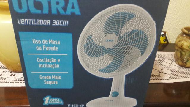 Ventilador Ultra(30cm) novo na caixa/ac cartão