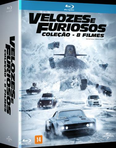 Box Blu Ray Velozes e Furiosos - 8 filmes