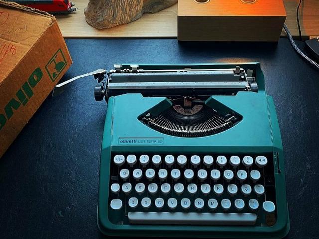 De rapida digitação Máquina de escrever antiga