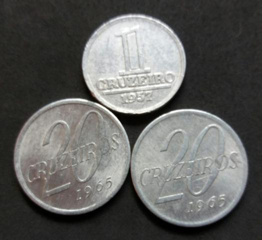 Moedas antigas de Aluminio do Brasil 