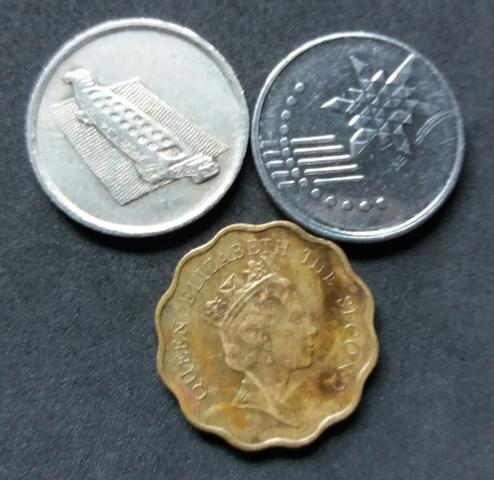 Set de moedas contendo as 3 moedas
