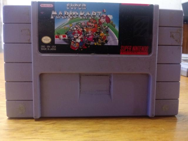 Cartucho Super Nintendo SNES Mario Kart