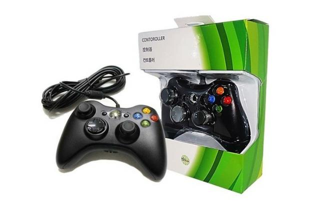 Controle Com Fio Xbox 360 E Pc Slim Joystick- Pronta Entrega