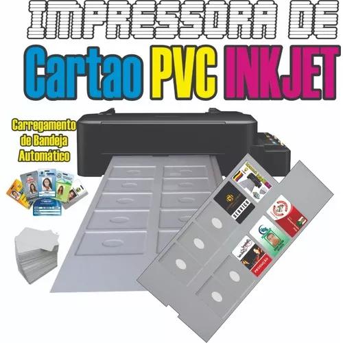 Impressora De Cartão Pvc Inkjet Epson Bandeja Para 10