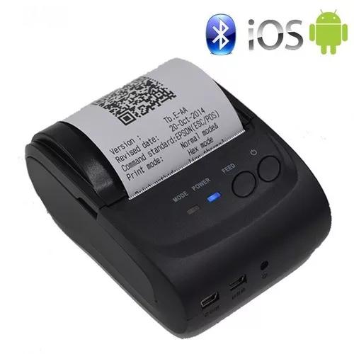 Mini Impressora Portatil Bluetooth Termica 58mm Android Ios