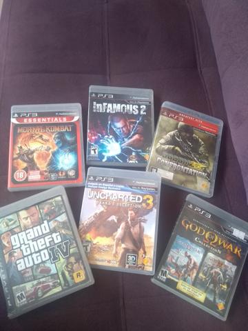Play station 3 play 3 ps3 com dois controles e mais de 8
