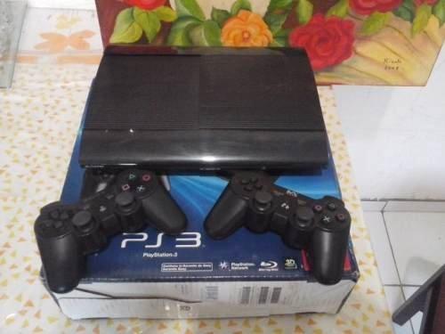 Ps3 Impecavel na caixa com Nota Fiscal 2 controles, 4 Jogos