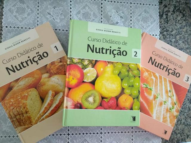 3 Livros de Nutrição Didático