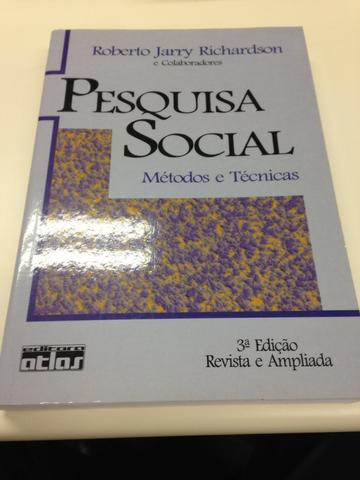 Pesquisa Social. Métodos e Técnicas - usado em ótimo