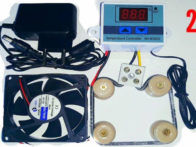 Kit para chocadeira 220V termostato resistência cooler