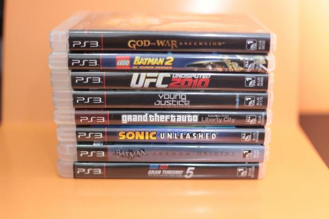 8 jogos de playstation 3 somente R$ 