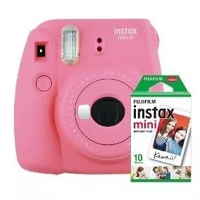 Câmera Instantânea Fujifilm Instax Mini 9 Rosa Com 10