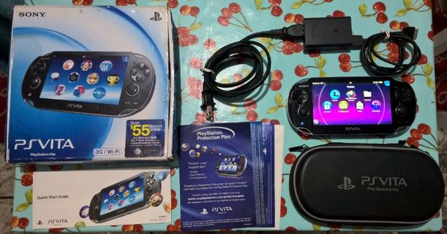 PS Vita Desbloqueado + Carregador + Case