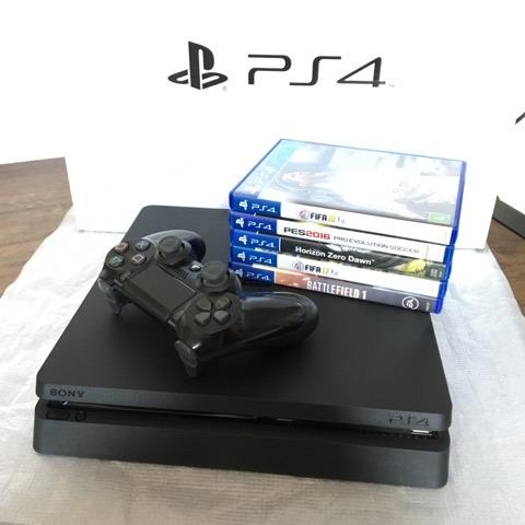 PS4 Slim + Jogos, Parcelo No Cartão!!