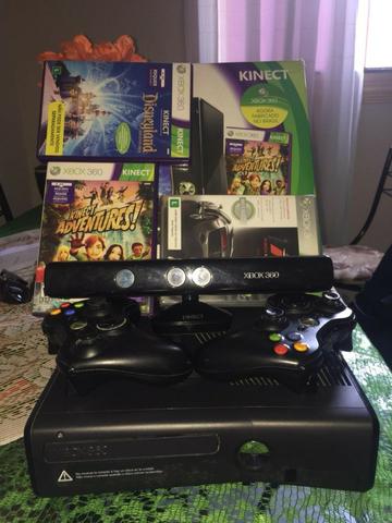 Xbox  controles + kinect (perfeito estado)
