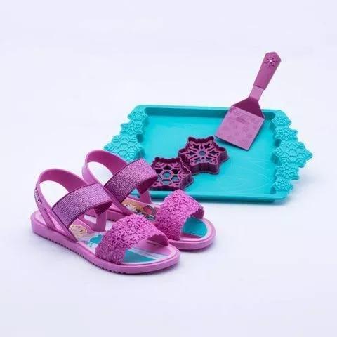 Sandalia Infantil Frozen Lilas/rosa Princesas Ladybug Barbie