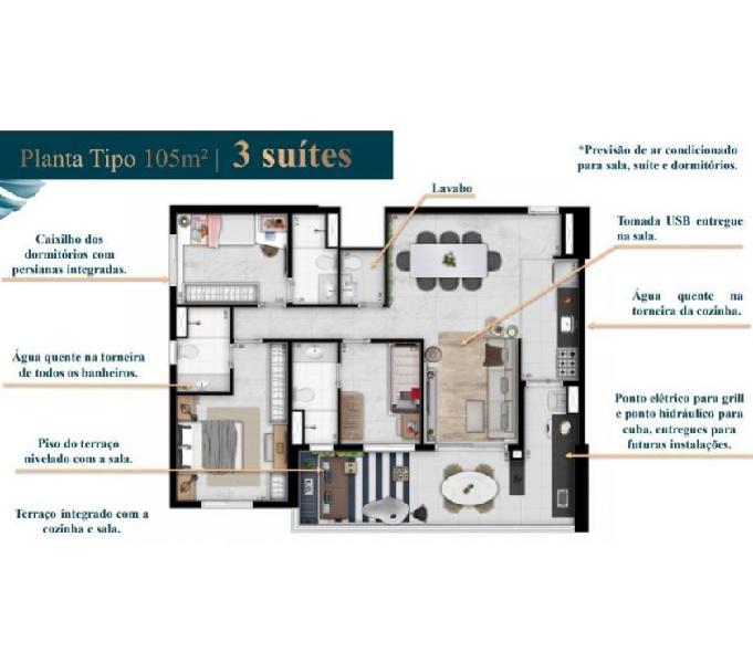 The Gardens Reserva Tatuapé - Apartamentos de 89 e 105 m²