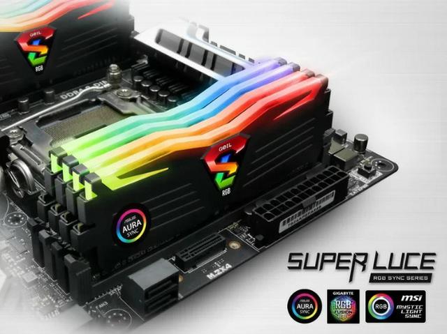 Memoria DDR4 Geil Superluce RGB (2x8) 16gb MHZ