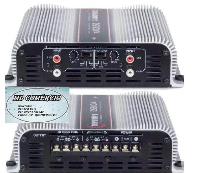 Modulo Taramps ds-800 x4 800w rms rca ds800x4 amplificador