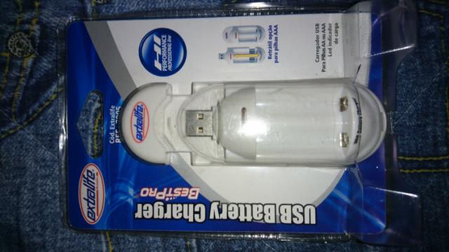 Usb Battery Charger Para Pilhas Aaa