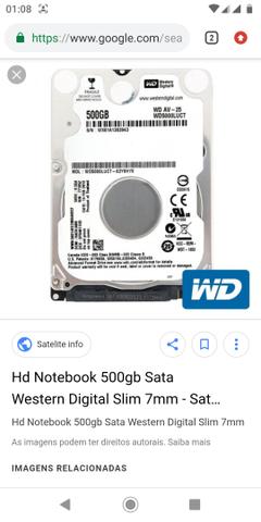 Vendo HDs de notebook novo zero