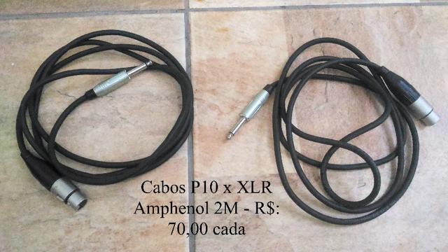 1 Cabo P10 x XLR Amphenol 2M
