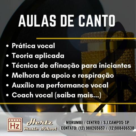 Aulas de canto profissional