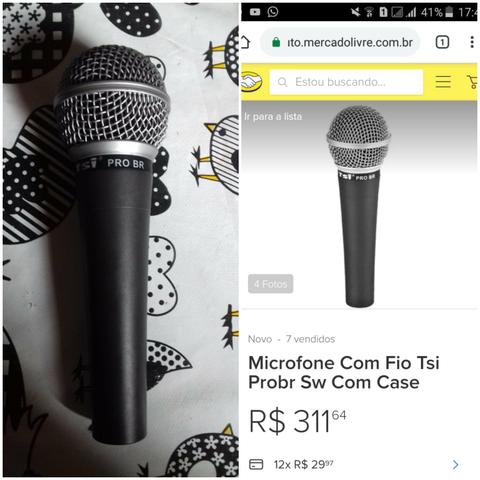 Microfone com fio