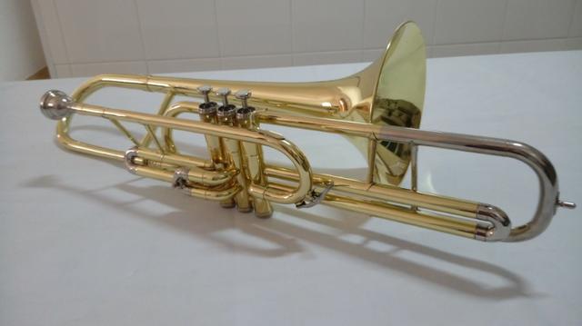 Trombone Curto Weril F610 - Laqueado Pompa Niquel -