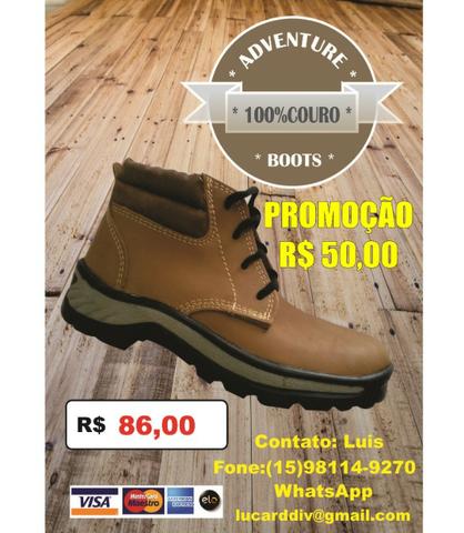 Bota em Couro número 44