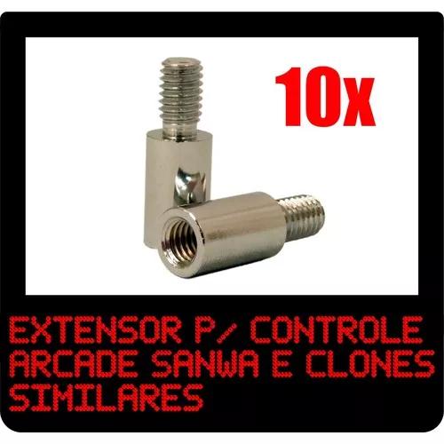 10x Eixo Extensor Sanwa Para Controle Arcade Fliperama !!!