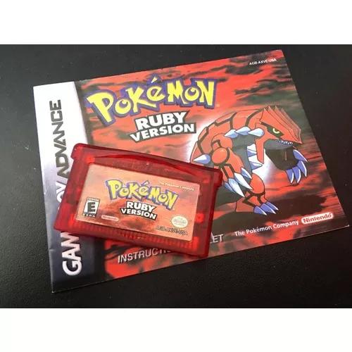 Jogo Pokémon Ruby Version Gameboyadvance C/ Manual