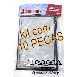 Kit Com 10 Peças Do Refil Do Filtro Atman Hf600 Ou Hf 800