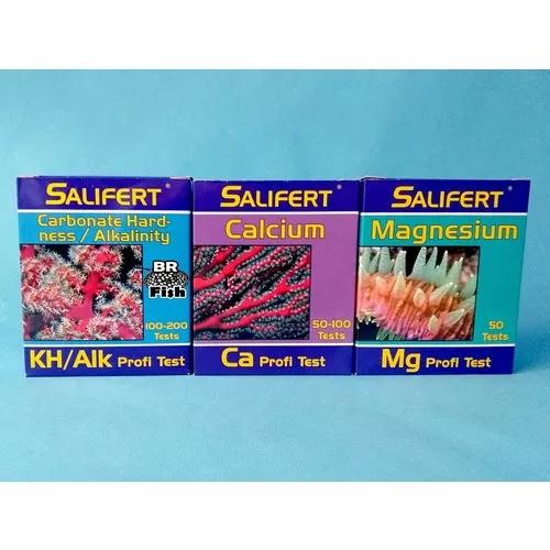 Kit Testes Salifert Kh Mg Ca Aquario Marinho Completo