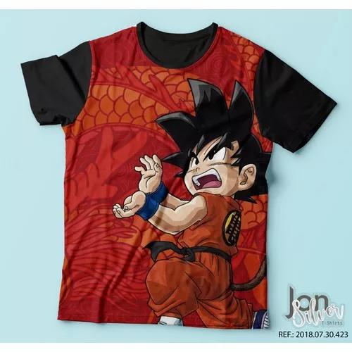 Camisa Camiseta Dragon Ball Z Super Goku Criança