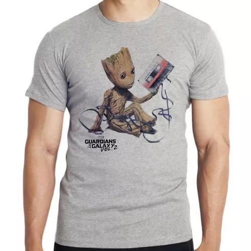 Camiseta Infantil Blusa Criança Guardiões Galáxia Groot