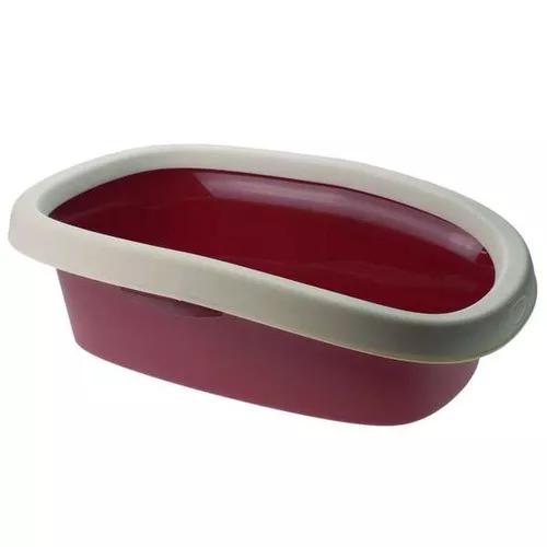 Bandeja De Areia Chalesco Vermelho Para Gatos - Tam.02