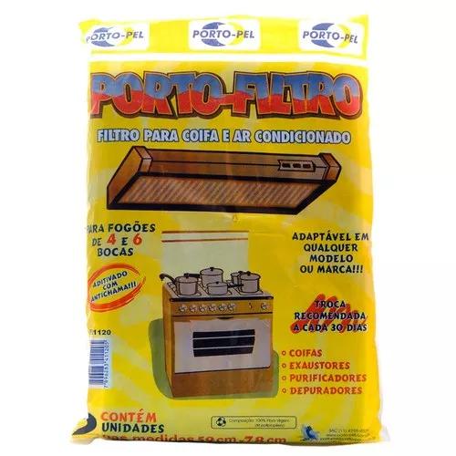 Pacote Com 2 Filtros Para Coifa E Ar Condicionado Porto-filt