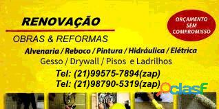 REFORMAS DE CASAS PEQUENOS REPAROS CIVIS 995757894 ZAPSAO