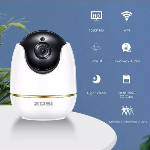 Camera Vigilancia Interna 1080p Casa Bebe Monitor Com 32 Gb