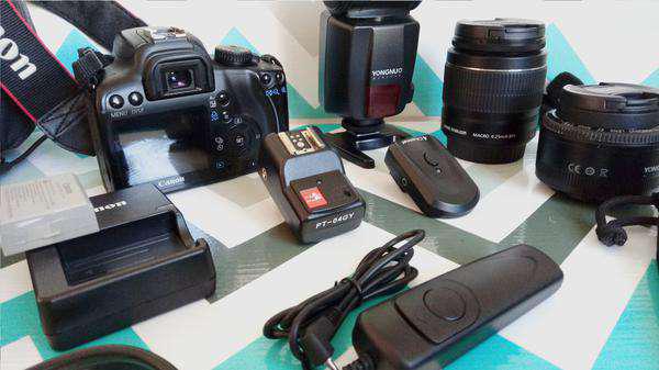 Canon 1000 D + Kit Fotografia Estúdio Profissional Completo