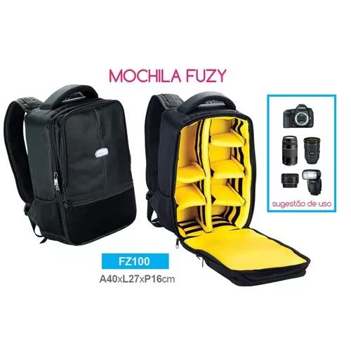 Mochila Profissional Crazy Fuzy P/ Canon Nikon Sony Oferta