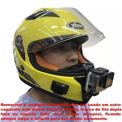 Suporte Queixo Capacete Afivelado Gopro Sjcam Eken Xiaomi