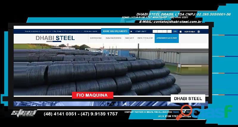 Dhabi Steel Fio Máquina em Aço Carbono