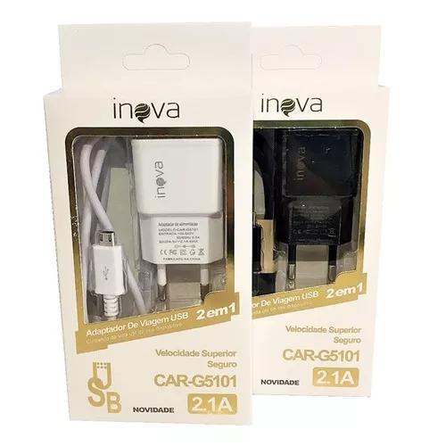 10 Carregador Inova V8 Original G5101 2.1a Atacado