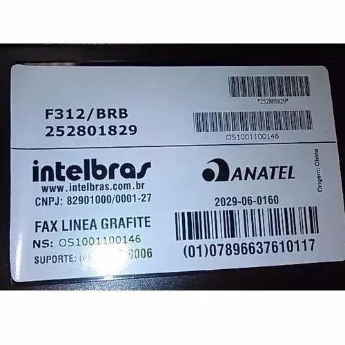 Fax Papel Termico Intelbras Linea F312
