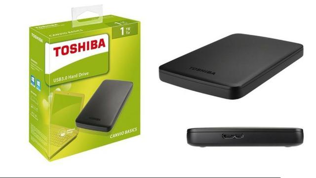 HD 1tb Externo Toshiba Canvio Basics Lacrado na Caixa