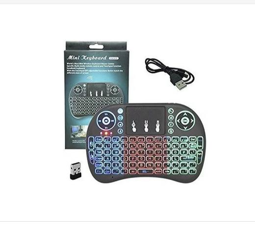 Mine teclado com mouse embutido com led novo na caixa preço